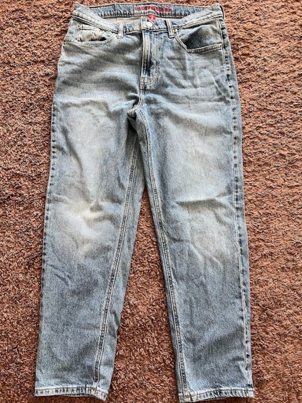 Lucky Brand Jeans Boy Mid Rise Relaxed Straight Leg Denim Size 8/29R